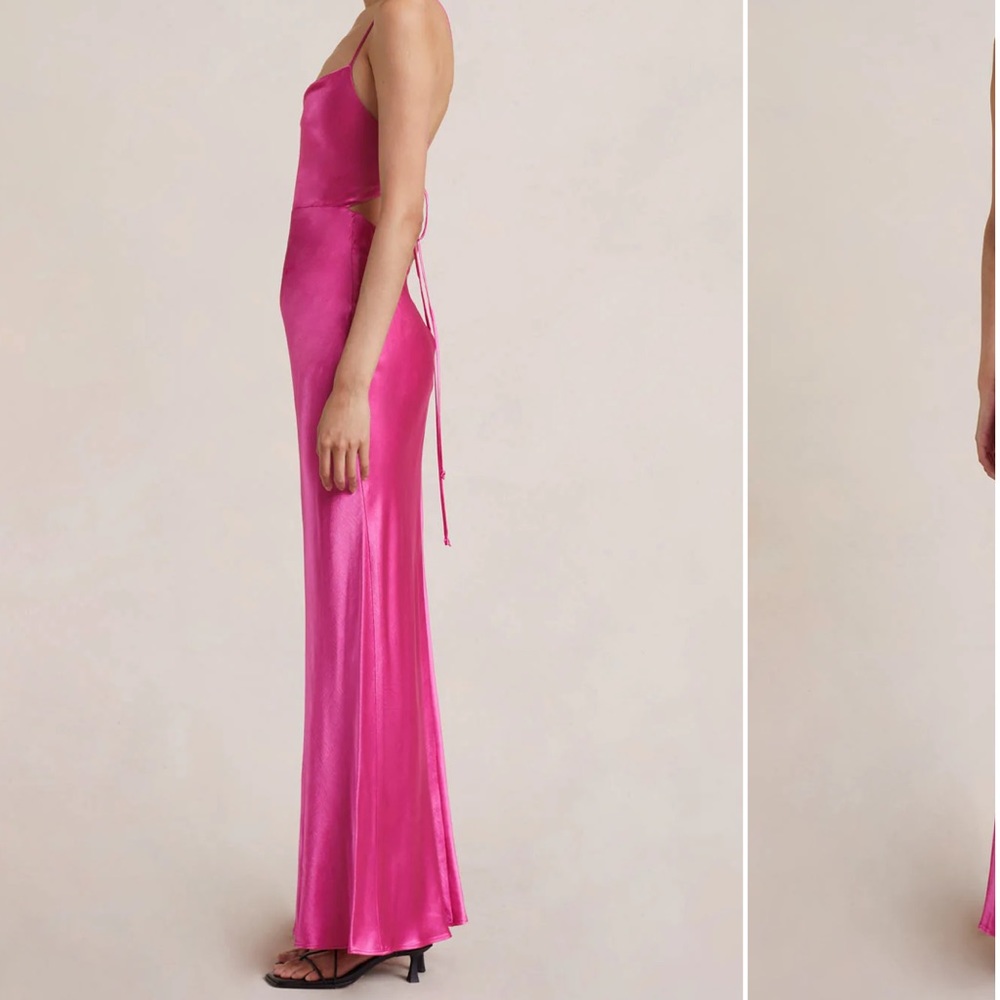 NWT Bec & Bridge Loren Maxi Dress Deep Pink - Picture 2 of 9